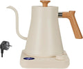 Smart Gooseneck Electric Kettle 1500W - Variable Temperature Control with LED Display, 304 Stainless Steel, 5oz Micro-Brew & 24H Keep Warm for Coffee/Tea(WHITE, EU PLUG)