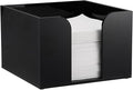 Sumnacon Square Acrylic Napkin Holder - Stylish Black Cocktail Napkin Holders for Table Countertop Kitchen, Decorative Napkin Dispenser Tray for Wedding Party Restaurant Office Hotel, 4 Inch Height