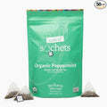 Two Leaves and a Bud Organic Peppermint - 50 Naked Tea Sachets, Naturally Caffeine Free, Whole Leaf Herbal Tea in Eco-Friendly Unwrapped Compostable Sachets, Resealable Bag, 50 Count (Pack of 1)