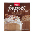 Hills Bros. Frappés Instant Drink Mix – Indulgent Café-Style Beverage – Gluten-Free, Kosher-Certified – Easy to Make Hot or Cold – Premium, Rich Taste, Gourmet Coffee Experience – Toffee Butter Cake, 2.3 oz ( Pack of 12 )
