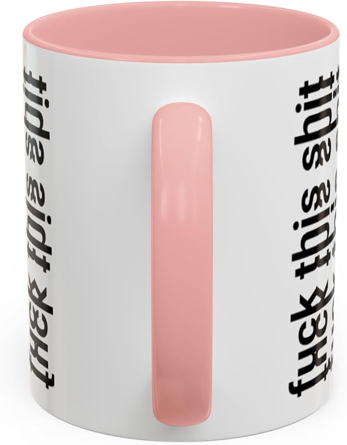 Bold Statement Coffee Mug, Hidden Message Unique Gift for Caffeine Lovers, Funny Office Mug, Housewarming, Birthday,