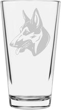 East European Shepherd VEO Custom Personalized Dog Themed Etched All Purpose 16oz Pint Glass