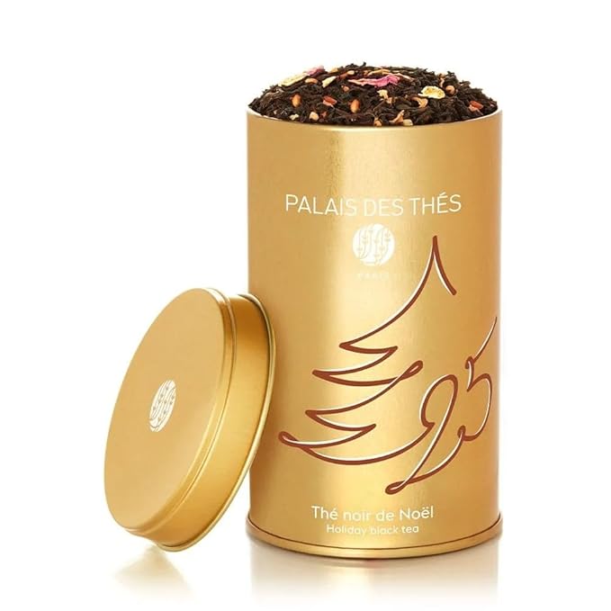 Palais des Thés - Black Tea - Holiday Collection | Organic N°25 Blend with Citrus & Spices | Premium Loose Leaf Tea, Serves 20-25 Cups - 3.5oz Tin