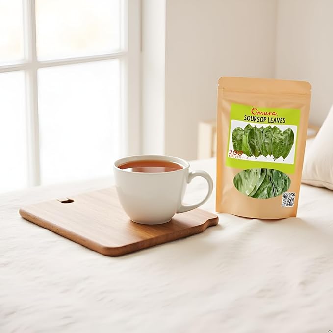 Omura Dried Soursop Leaves - 200 Graviola Soursop Leaf Tea - Herbal Tea - Guanabana Leaves for Brewing - Tea Leave