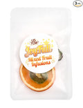 USTCM JoyFull Mixed Fruit Infusions Fruit Tea Single Pack All Natural Dried Fruits Mixed Flavors Make Perfect Tea! 15g (Fig, Kiwi, Tangerine, Pack of 3)