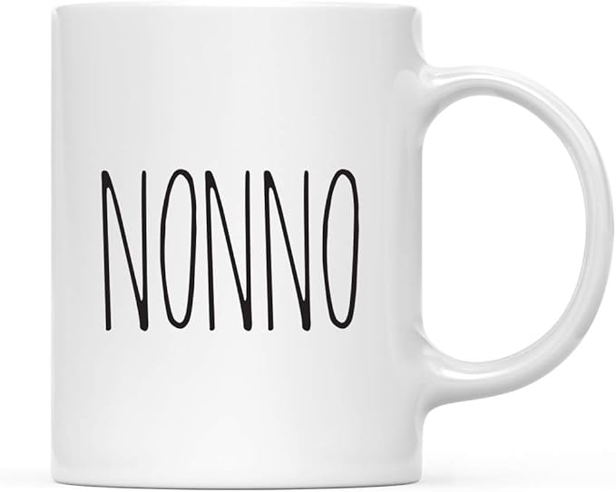 Andaz Press Simple Rustic Farmhouse Kitchen Decor 11oz. Ceramic Coffee Tea Mug Gift, Nonno, 1-Pack, Birthday Christmas Gift Ideas for Family, Friends