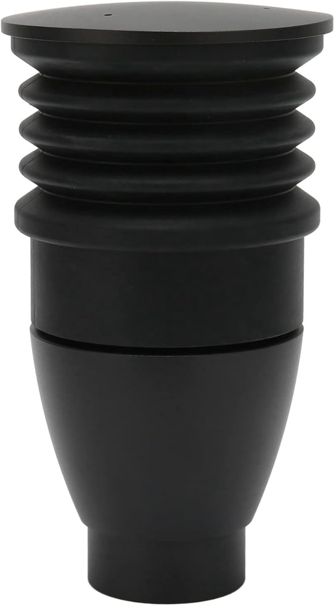 60g Aluminium Alloy Coffee Bin, Coffee Grinder Blowing Bean Bin, Cleaning Tool for Eureka Mignon (Black)