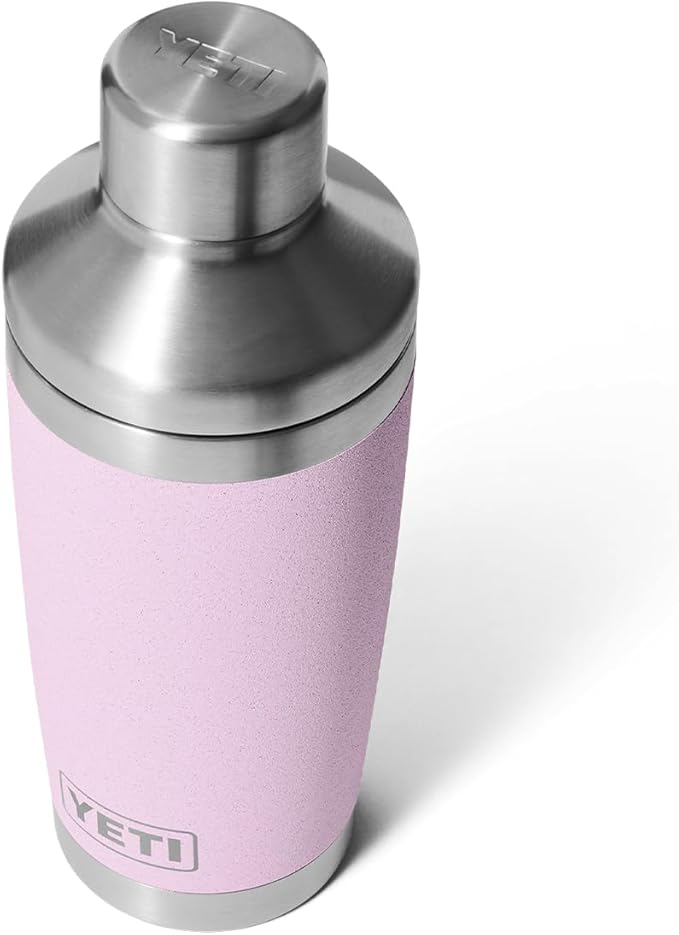 YETI Rambler 20 oz Cocktail Shaker, Stainless Steel, Vacuum Insulated, Cherry Blossom