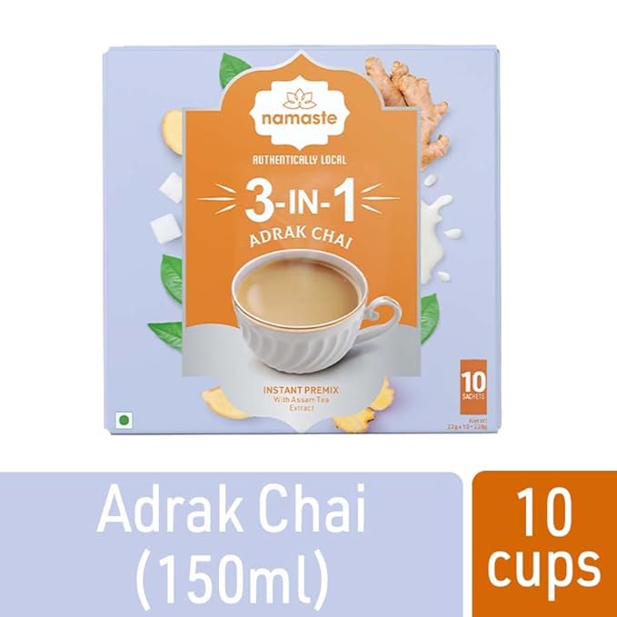 Namaste Chai Instant Ginger Chai Premix Tea 22g x 10 Sachet
