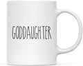 Andaz Press Simple Rustic Farmhouse Kitchen Decor 11oz. Ceramic Coffee Tea Mug Gift, Goddaughter, 1-Pack, Birthday Christmas Gift Ideas for Family, Friends