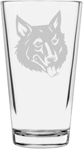 Mudi Custom Personalized Dog Themed Etched All Purpose 16oz Pint Glass