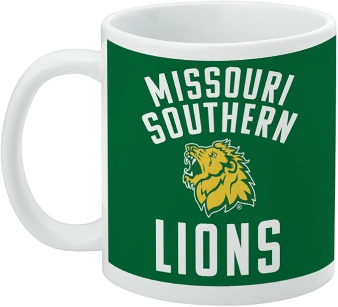 Missouri Southern State University Lions Logo Ceramic Coffee Mug, Novelty Gift Mugs for Coffee, Tea and Hot Drinks, 11oz, White