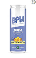 BPM Craft Beverage Cold Brew Coffee, Vanilla Almond Latte, 12 Fl Oz Cans (12 Pack)