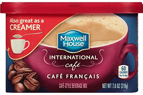 Maxwell House International Cafe Francais Café, 7.6 oz Tub (Pack of 8)