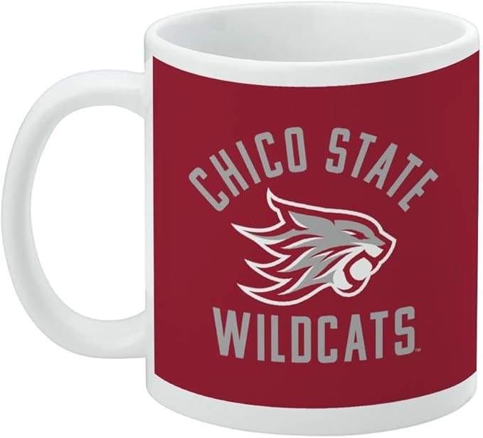 California State University Chico Wilcats Logo Ceramic Coffee Mug, Novelty Gift Mugs for Coffee, Tea and Hot Drinks, 11oz, White