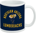 Northern Arizona University Lumberjacks Logo Ceramic Coffee Mug, Novelty Gift Mugs for Coffee, Tea and Hot Drinks, 11oz, White