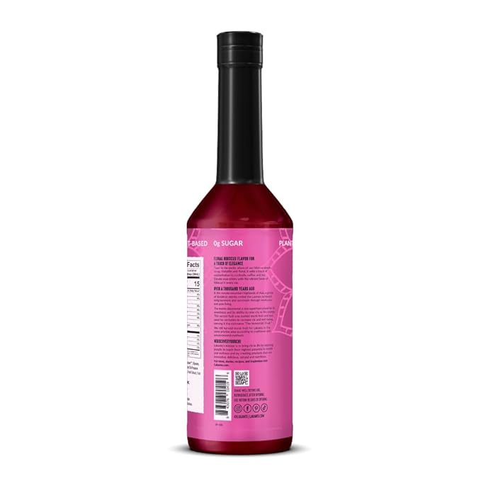 Lakanto Simple Flavoring Syrup - Monk Fruit Sweetener with Allulose, Perfect for Coffee, Tea, Cocktails, Snow Cones, Sodas, Other Drinks, Keto, Vegan (Hibiscus - 25.4 fl oz)