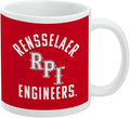 Rensselaer Polytechnic Institute Red Hawks Logo Ceramic Coffee Mug, Novelty Gift Mugs for Coffee, Tea and Hot Drinks, 11oz, White