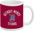 University of Detroit Mercy Titans Logo Ceramic Coffee Mug, Novelty Gift Mugs for Coffee, Tea and Hot Drinks, 11oz, White