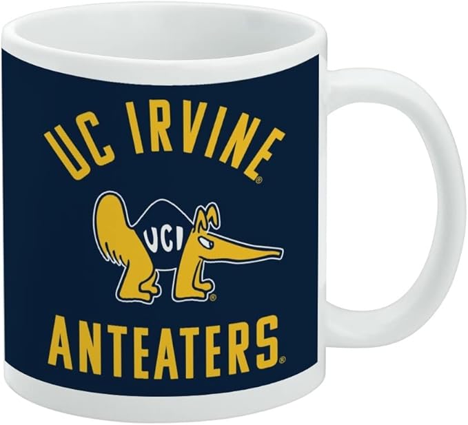 UC Irvine Anteaters Logo Ceramic Coffee Mug, Novelty Gift Mugs for Coffee, Tea and Hot Drinks, 11oz, White