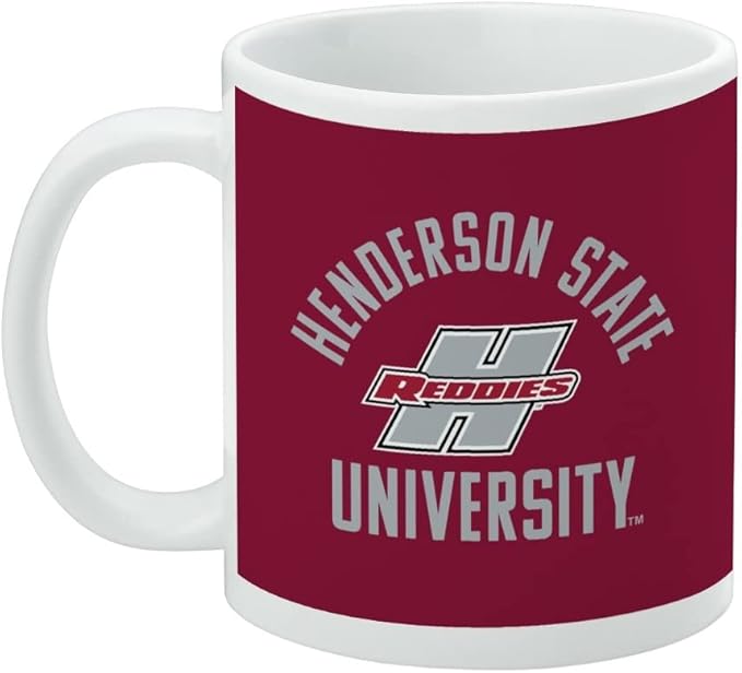 Henderson State Reddies Logo Ceramic Coffee Mug, Novelty Gift Mugs for Coffee, Tea and Hot Drinks, 11oz, White