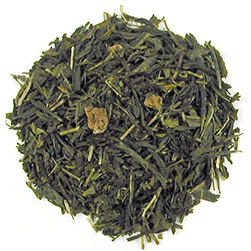 Long Island Strawberry Green Tea | Loose Leaf Pouch - 16oz | Sencha Style Green Tea with Papaya & Strawberry Pieces | Sweet and Fruity Flavor | Hot or Iced Beverage