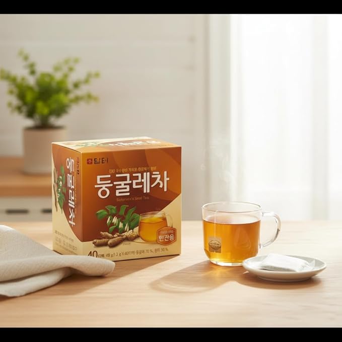 Damtuh Solomon’s Seal Tea – Roasted Herbal Tea, Smooth & Caffeine-Free, 40 Tea Bags (1.5g each)