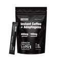 Strong Coffee Co. Instant Black Coffee - Adaptogens Organic Coffee with Ashwagandha, Reishi, MCT Oil, & L-theanine. No Jitters, No Crash (1, 10 Packets)