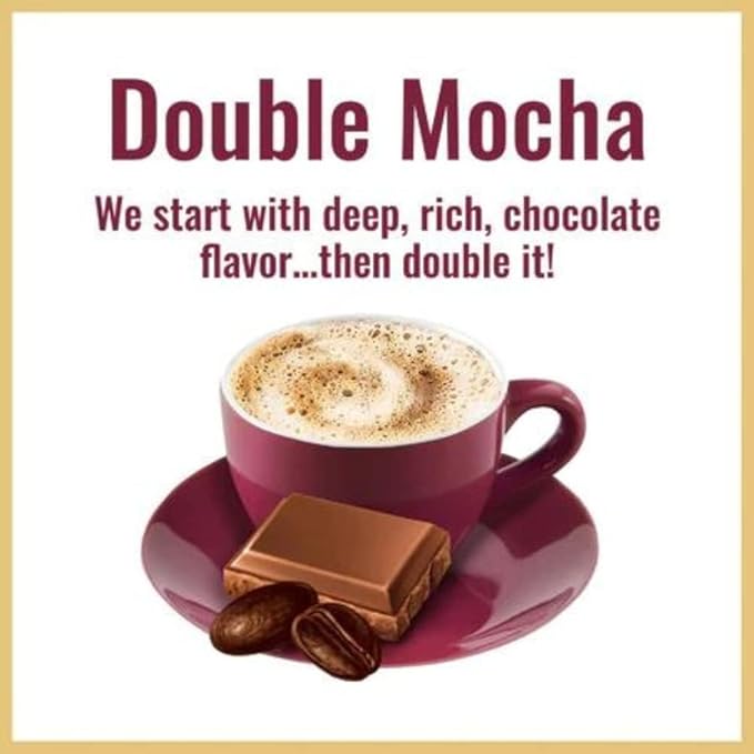 Hills Bros. Flavor Coffee (Double Mocha, 16 Ounce (Pack of 2)