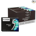 5 GUM React Mint Sugar Free Chewing Gum Bulk Pack (10 packs x 15 sticks) Intense, Long-Lasting Flavor