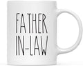 Andaz Press Simple Rustic Farmhouse Kitchen Decor 11oz. Ceramic Coffee Tea Mug Gift, Father-in-Law, 1-Pack, Birthday Christmas Gift Ideas for Family, Friends