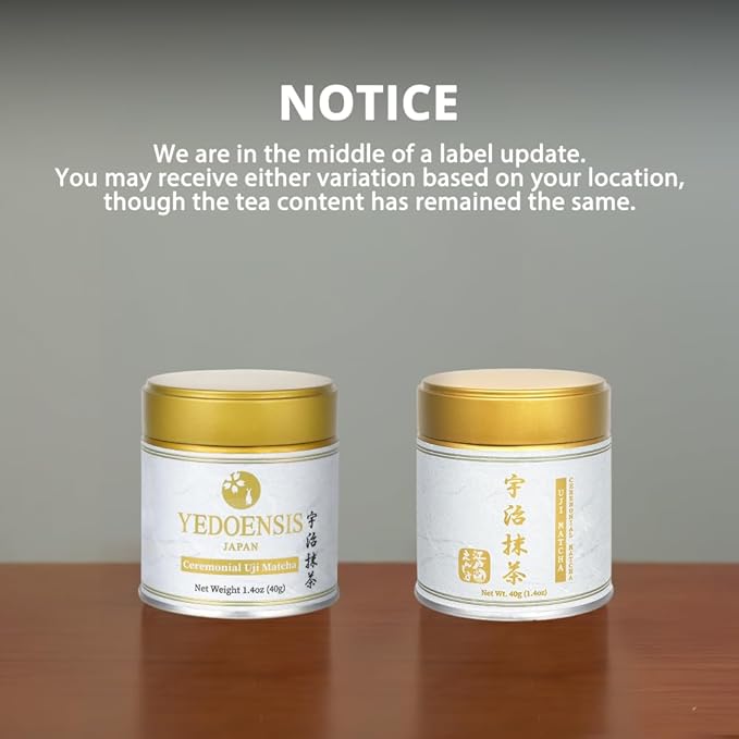 YEDOENSIS Ceremonial Uji Matcha - Japanese Green Tea Ceremonial Uji-Matcha Powder, Vegan Gluten-Free (40g)