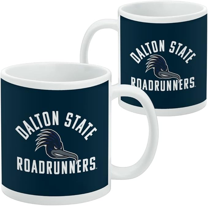 Dalton State College Roadrunners Logo Ceramic Coffee Mug, Novelty Gift Mugs for Coffee, Tea and Hot Drinks, 11oz, White