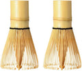 BlendWell 100 Prong Bamboo Matcha Whisk, Pack of 2, Traditional Chasen for Smooth and Frothy Matcha Tea
