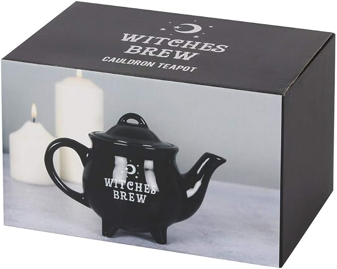 Witches Brew Black Ceramic Tea Pot