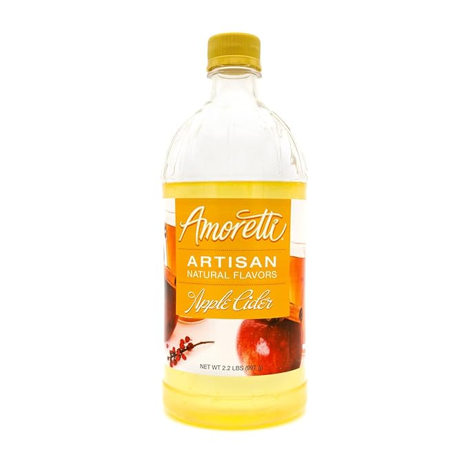 Amoretti - Natural Apple Cider Artisan Flavor Paste, 2.2 lbs, Perfect For Ice Cream, Beverages, Cakes, and more, Preservative Free, Vegan, Gluten Free, No Artificial Sweeteners, Highly Concentrated