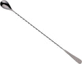 Barfly 13.2-inch Diamond Lattice Etch Bar Spoon, Gun Metal Black