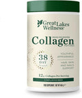 Great Lakes Wellness Collagen Peptides Powder for Skin, Hair, Nails, Joints & Digestion - Unflavored - 22 Servings (Pack of 1)