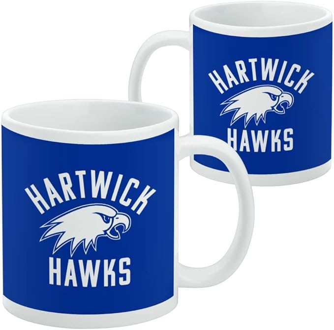 Hartwick College Hawks Logo Ceramic Coffee Mug, Novelty Gift Mugs for Coffee, Tea and Hot Drinks, 11oz, White