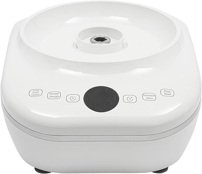 5L Electric Dough Maker with Ferment Function, 304 Stainless Steel Dough Mixer Machine with Digital Timer, Large Capacity Household Flour Kneading Machine for Pizza Bread Baking (White)