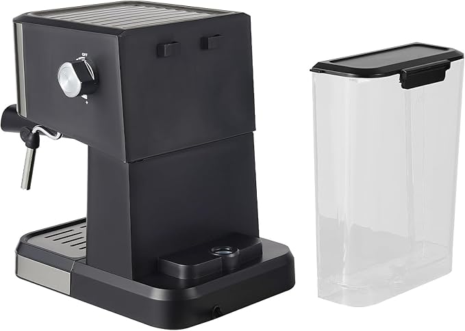 1050W Coffee Machine, Small Drip Coffee Machine with Steam Nozzle, 15-20Bar Semi-automatic Coffee Machine with 50.73oz Water Tank, 30-45 Seconds Fast Heating