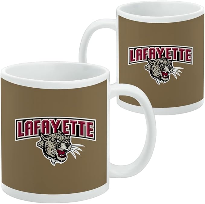 Lafayette Leopard Ceramic Coffee Mug, Novelty Gift Mugs for Coffee, Tea and Hot Drinks, 11oz, White