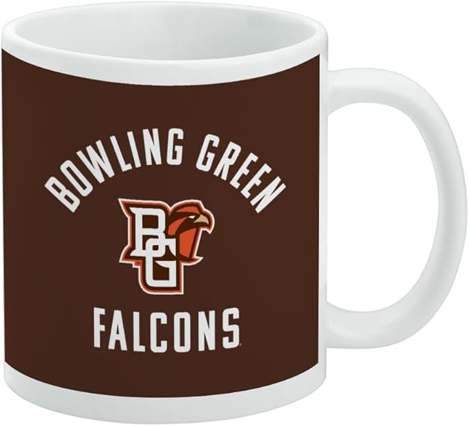 Bowling Green Falcon Ceramic Coffee Mug, Novelty Gift Mugs for Coffee, Tea and Hot Drinks, 11oz, White