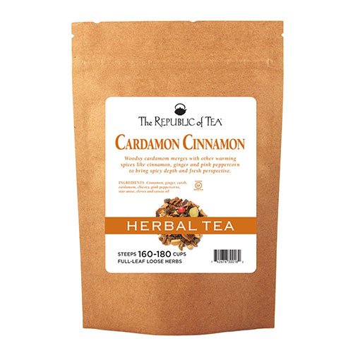 The Republic of Tea Cardamon Cinnamon Herbal Full-Leaf Tea, 1 Pound / 150-180 Cups