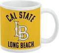 California State University Long Beach Dirtbags logo Ceramic Coffee Mug, Novelty Gift Mugs for Coffee, Tea and Hot Drinks, 11oz, White