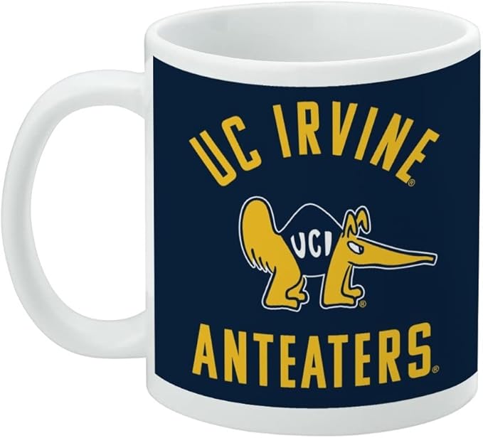 UC Irvine Anteaters Logo Ceramic Coffee Mug, Novelty Gift Mugs for Coffee, Tea and Hot Drinks, 11oz, White