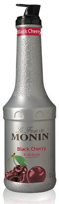 Monin - Black Cherry Purée, Natural Flavors, Great for Teas, Lemonades, Smoothies, and Cocktails, Non-GMO, Vegan, Gluten-Free (1 Liter)