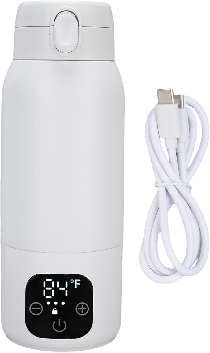 Travel Electric Kettle, 500ml IPX6 Cordless Mini Portable Electric Kettle for Hot Boiling Water, 316 Stainless Steel USB Portable Small Water Heater Coffee Cup for Tea Milk