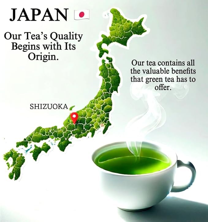 ONE WITH TEA Ceremonial Matcha Powder USDA Organic 1oz – Authentic Japanese Green Tea, Made in Japan | Perfect for Matcha Latte, Hot or Iced Drinks, Smoothies