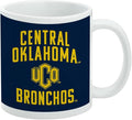 Central Oklahoma Bronchos Logo Ceramic Coffee Mug, Novelty Gift Mugs for Coffee, Tea and Hot Drinks, 11oz, White